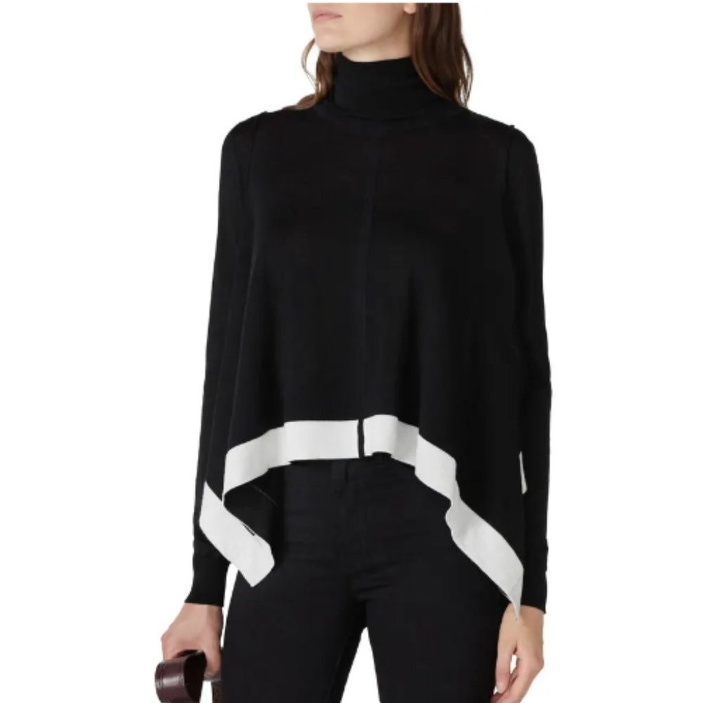 TOME Collective Black Handkerchief Sweater size small